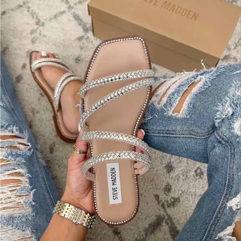 Steve Madden Starie Rhinestone Sandals